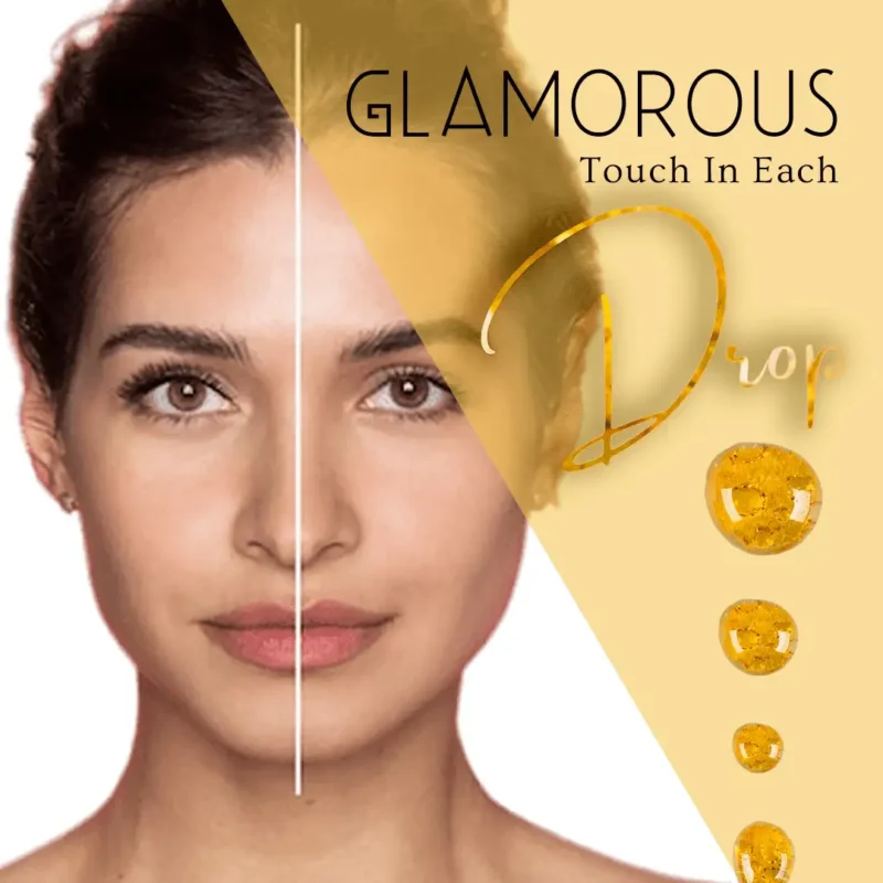 Insta Glow – 24K Gold Face Illuminating Oil before after effect